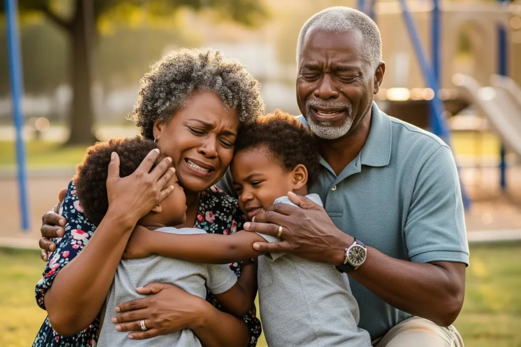grandparents reunite with grandchildren