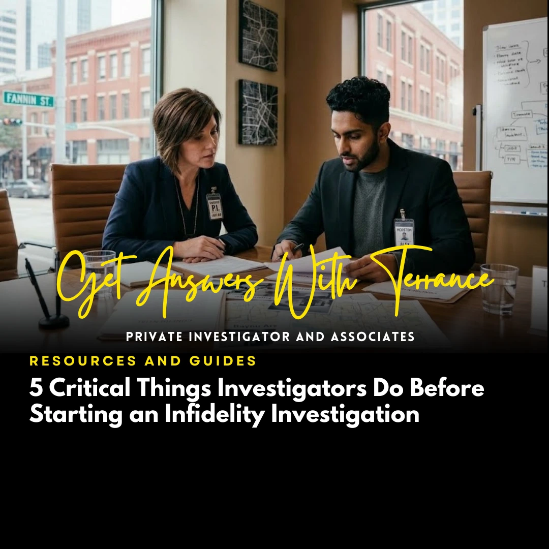 5 Critical Things to Do Before Starting an Infidelity Investigation