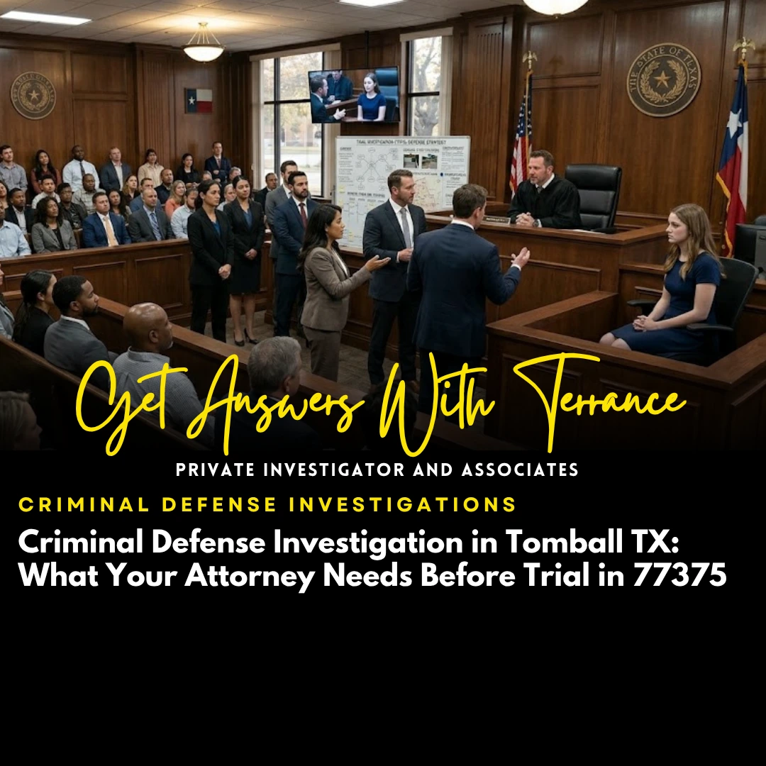Criminal Defense Investigation in Tomball TX