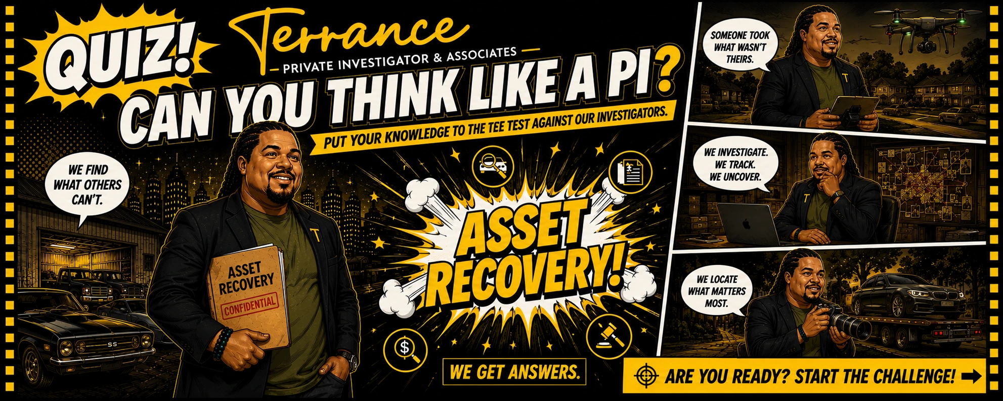 Licensed Houston PI conducting asset recovery investigation in Texas